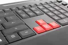红色的箭头电脑键盘