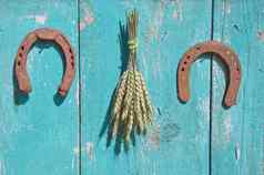 小麦群马蹄运气象征木精品墙
