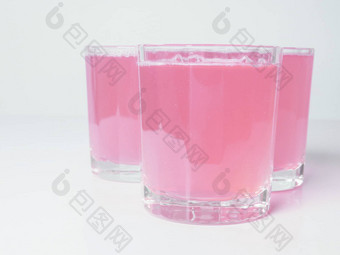 粉红色的葡萄柚汁