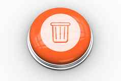 垃圾图形橙色按钮