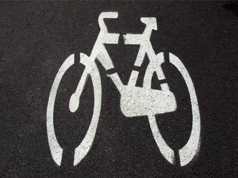 <strong>自行车车道</strong>标志