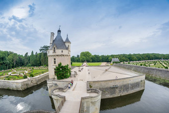 城堡chenonceau河雪儿村chenonceaux