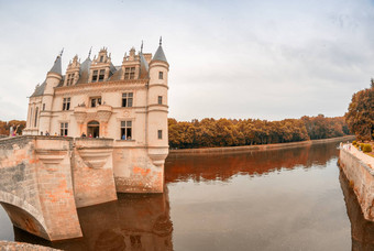 城堡chenonceau河雪儿村chenonceaux