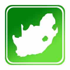 南非洲绿色地图按钮