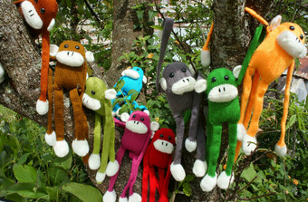 针织猴子象征一年猴子