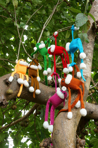 针织猴子象征一年猴子