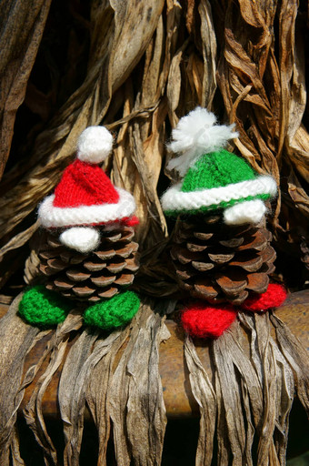 圣诞节松Gnome圣诞节松果