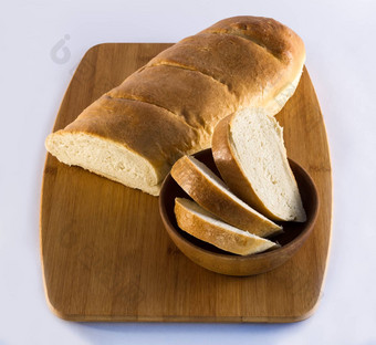 法国面包面包切割董事会切片面包碗