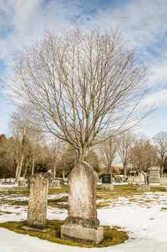 早期美国墓碑墓地