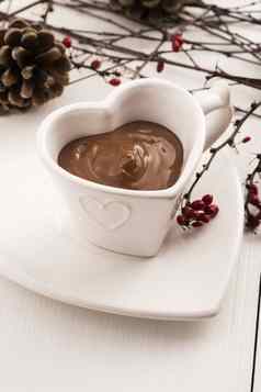 情人节一天庆祝活动热巧克力