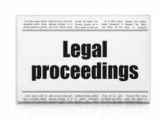 法律概念报纸标题法律诉讼