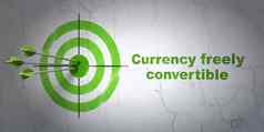 货币概念目标货币自由可转换墙背景