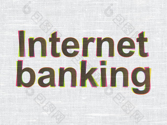 货币概念互联网银行织物纹理背景