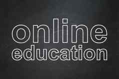 教育概念在线教育黑板背景