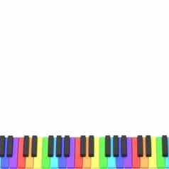 计划键盘彩虹颜色