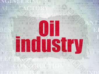 减少加工概念石油行业数字纸背景