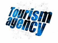 旅游概念旅游机构数字背景
