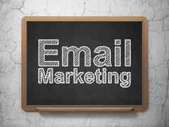 广告概念电子邮件市场营销黑板背景