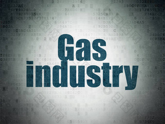 行业概念气体行业数字纸背景