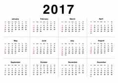 日历规划日历12月