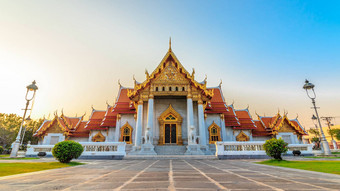 大理石寺庙什么本查马波皮特杜西瓦纳拉姆曼谷泰国