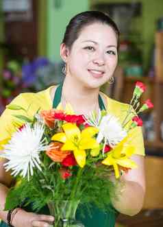 花商店工人创建安排