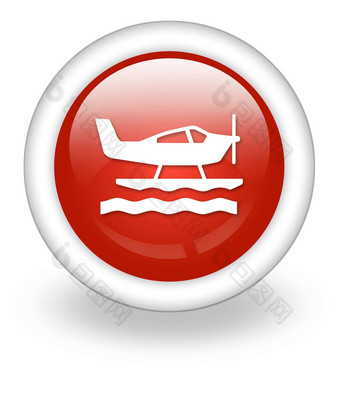 图标按钮pictogram水上飞机