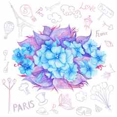 花花束巴黎符号