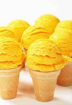 黄色的冰奶油视锥细胞