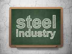 行业概念钢行业黑板背景