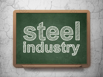 行业概念钢行业黑板背景