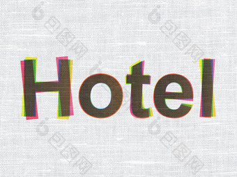 旅行概念酒店织物纹理背景