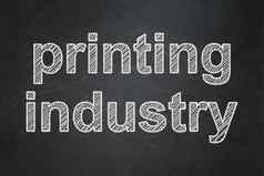 行业概念印刷行业黑板背景