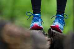 冒险体育运动锻炼细节体育运动鞋子
