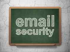 安全概念电子邮件安全黑板背景