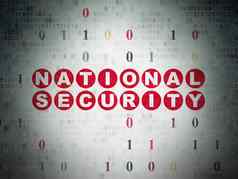 安全概念国家安全数字数据纸背景