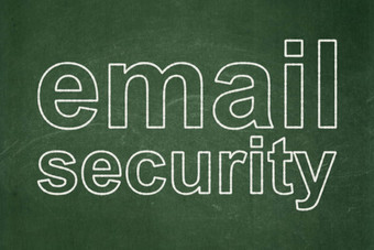 保护概念电子邮件安全黑板背景