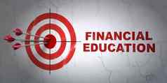 学习概念目标金融教育墙背景