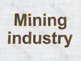 行业概念矿业行业织物纹理背景