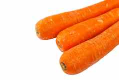 橙色胡萝卜蔬菜白色背景