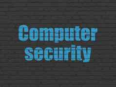 安全概念电脑安全墙背景
