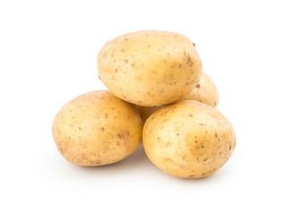 土豆孤立的白色背景
