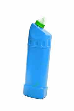 瓶蓝色的塑料更清洁的