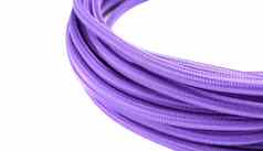 紫色的绳子孤立的
