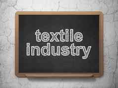 减少加工概念纺织行业黑板背景