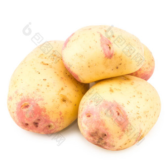 土豆孤立的白色背景