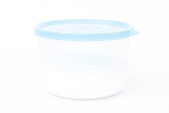 塑料食物容器孤立的白色背景