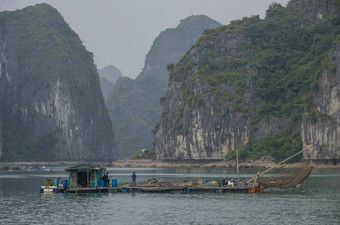 <strong>下龙湾</strong>越南1月视图长湾浮子