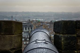 大炮爱丁堡城堡