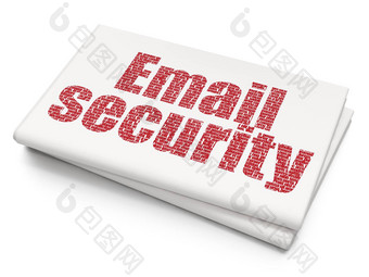 安全概念电子邮件安全空白报纸背景